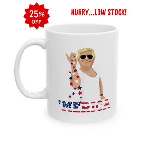 Seasoning 'MERICA Trump - Ceramic Mug (White, 11oz)